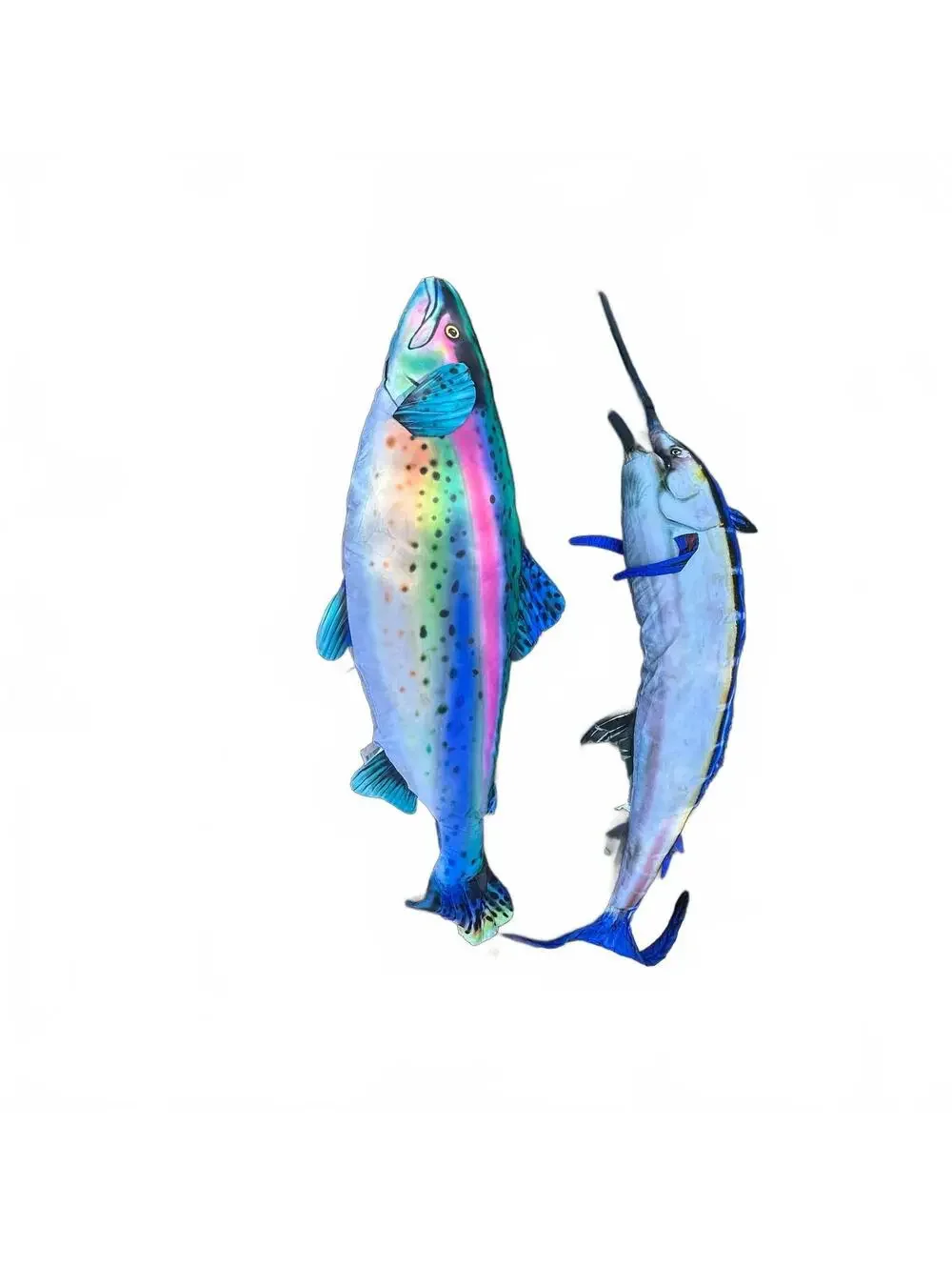 🐟 GIANT FISH PLUSH BODY PILLOW SET 🐟
